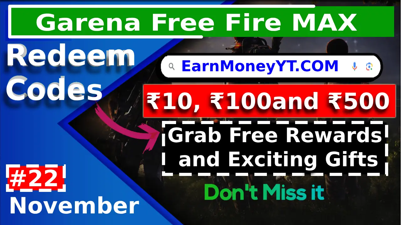 Garena Free Fire Max Redeem Codes for Nov 22, 2023
